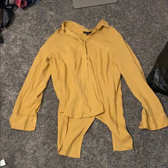 Yellow Button Up - Picture 2 of 7